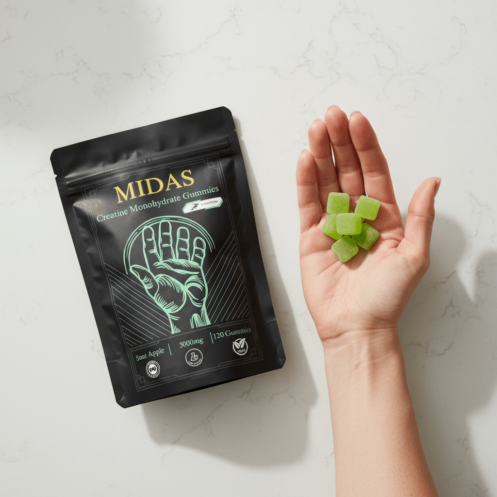 Creatine Gummies with Electrolytes - Sour Apple - Triple Pack - Midas Health Group
