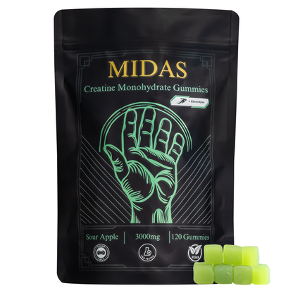 Creatine Gummies with Electrolytes - Sour Apple - Triple Pack