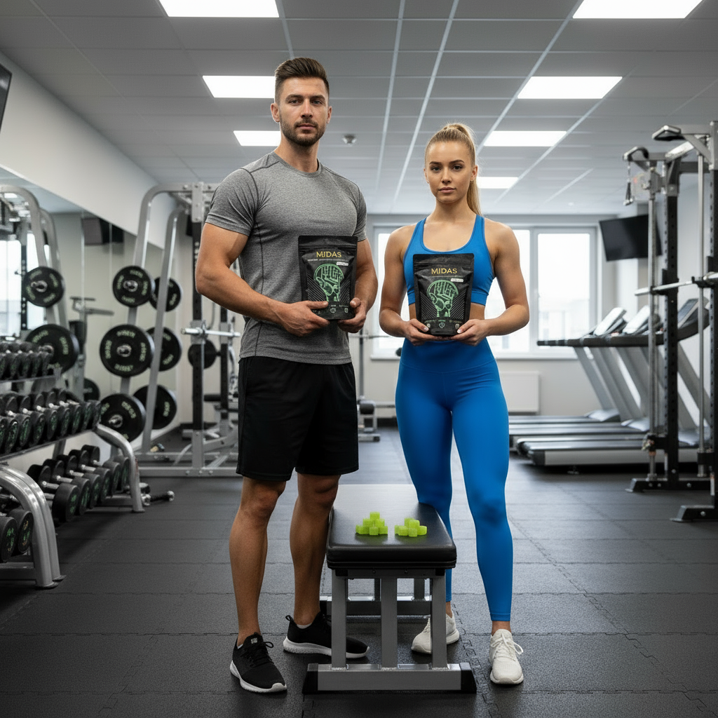 Creatine Gummies with Electrolytes - Sour Apple - Triple Pack - Midas Health Group